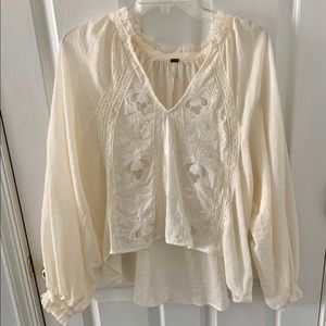 Free People Sivan Embroidered top